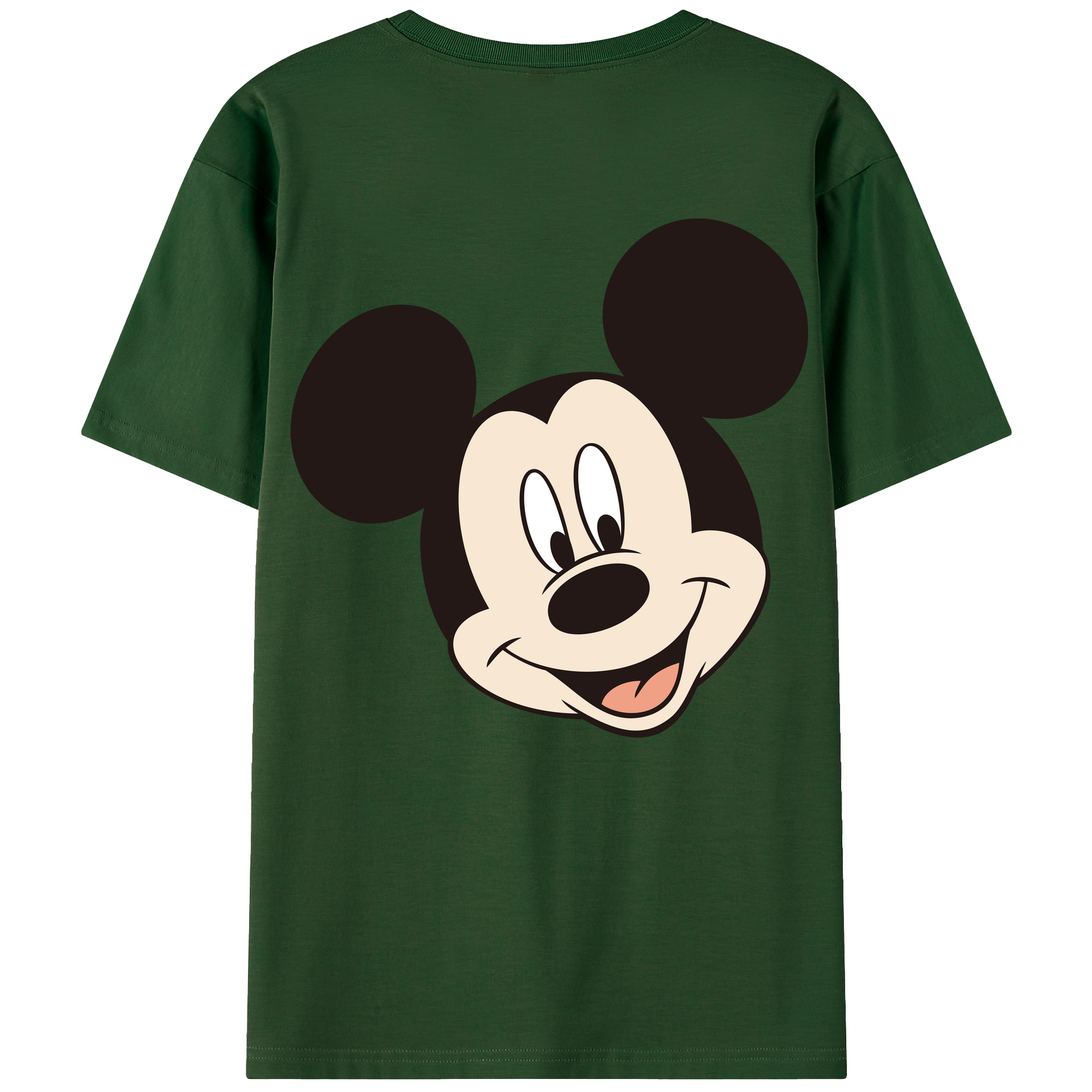 （画像用） ミッキーマウス Mickey Mouse 綿100％半袖Tシャツ（背面プリント）
